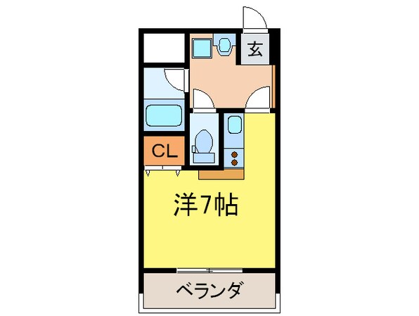 グランプラスシャト－の物件間取画像